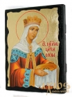 Икона под старину Святая равноапостольная Царица Елена с позолотой 17x23 см