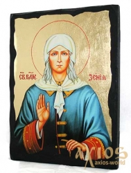 Ікона під старовину Свята блаженна Ксенія Петербурзька з позолотою Ікона під старовину Свята блаженна Ксенія Петербурзька з позолотою - фото