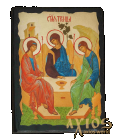 Ікона під старовину Свята Трійця преподобного Андрія Рубльова з позолотою