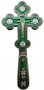 Хрест напрестольний требний 17,5 х8 см (емаль)