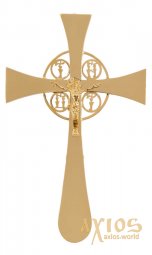 Хрест напрестольний №5, золочення - фото