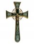 Хрест напрестольний мальтійський, №4-2, золочення, зелена емаль