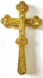 Напрестольний хрест, колір - золото - фото