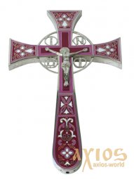 Хрест напрестольний мальтійський №1 емаль  - фото