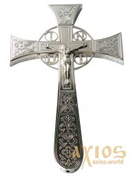 Хрест напрестольний мальтійській №1 нікель  - фото