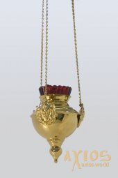 Лампада підвісна з херувимами ф.120 электрична - фото