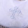 Хрестик Православний з візерунками, блакитний колір (13)
