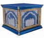 Престол 130х130 см, лиття, ікони литі (синій)