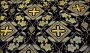 Церковна легка віскозна тканина з хрестами та виноградною лозою (ГРЕЦІЯ)