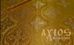 Церковна тканина металік з хрестами (Греція) - фото