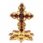 Хрест на митру латунний у позолоті
