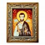 Ікона Святий Апостол Трохим з бурштину