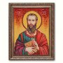 Ікона Святий Апостол Павло з бурштину