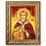 Ікона Пророк Ілля з бурштину