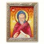 Ікона Паїсій Великий з бурштину