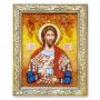 Ікона Святий великомученик Микита з бурштину