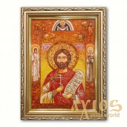 Ікона Назарій Римлянин Медіоланський з бурштину - фото