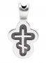 Хрест натільний «Отрочний», срібло 925 °, емаль