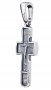 Натільний хрестик «Розп'яття», срібло 925 °, з чорнінням 50х25 мм, О 132346
