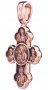 Натільний хрестик «Хрестовоздвиження. Донська ікона Божої Матері», золото 585 °, з чорнінням 38х21 мм, О п01840