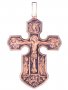 Натільний хрестик «Казанська ікона Божої Матері з майбутніми святими», золото 585 з чорнінням, 52х35мм, О п01652