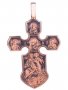 Натільний хрестик «Казанська ікона Божої Матері з майбутніми святими», золото 585 з чорнінням, 52х35мм, О п01652