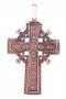 Натільний хрестик «Розп'яття Господнє», золото 585, з чорнінням 55х32мм, О п00788