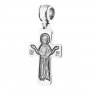 Срібний хрестик «Розп`яття. Божа Матір «Оранта», О 13443