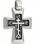 Хрест натільний «Строгий», срібло 925 °