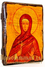 Ікона під старовину Свята преподобномучениця Варвара 7x9 см - фото