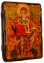 Ікона під старовину Святитель Спиридон Триміфунтський 7x9 см