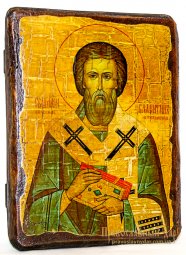 Ікона під старовину Священномученик єпископ Валентин Інтерамський 13x17 см - фото