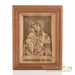 Різьблена ікона Пресвята Богородиця Феодорівська - фото