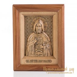 Різьблена ікона Святий благовірний князь Олег Брянський - фото