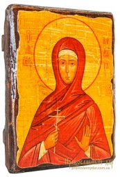 Ікона під старовину Свята преподобномучениця Варвара 17х23 см - фото