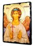 Икона под старину Святой Ангел Хранитель с позолотой 30x40 см
