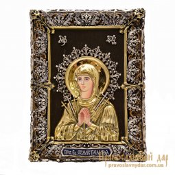 Ікона Божої Матері Семистрільна 15х12 см - фото