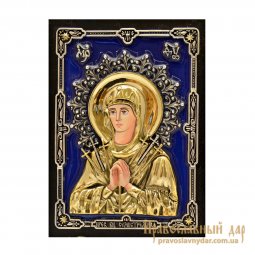 Ікона Божої Матері Семистрільна 10х14 см - фото