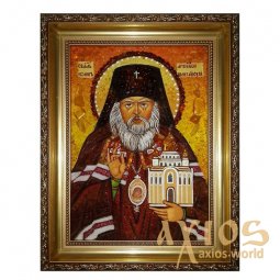 Бурштинова ікона Святої Архієпископ Сан-Францисский і Шанхайський Іоанн 20x30 см - фото