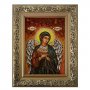 Бурштинова ікона Святої Ангел Хранитель поясний 20x30 см