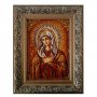 Бурштинова ікона Пресвята Богородиця Замилування 20x30 см