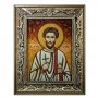 Бурштинова ікона Святої Роман Кесарійський 20x30 см