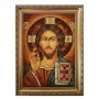Бурштинова ікона Господь Вседержитель 20x30 см