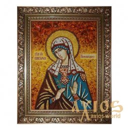 Бурштинова ікона Свята Вікторія Нікомідійська 20x30 см - фото
