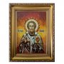 Бурштинова ікона Святитель Григорій Богослов 20x30 см