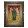 Бурштинова ікона Святої Ангел-Хранитель з мечем 20x30 см