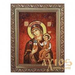 Бурштинова ікона Пресвята Богородиця Тучна Гора 20x30 см - фото