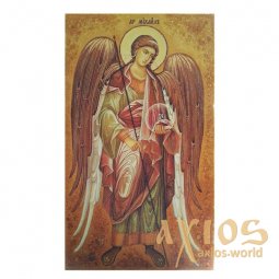 Бурштинова ікона Святої Архангел Михаїл 20x30 см - фото