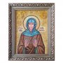 Бурштинова ікона Свята преподобна Кіра Берійская 20x30 см
