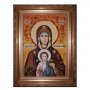 Бурштинова ікона Пресвята Богородиця Зографська 20x30 см
